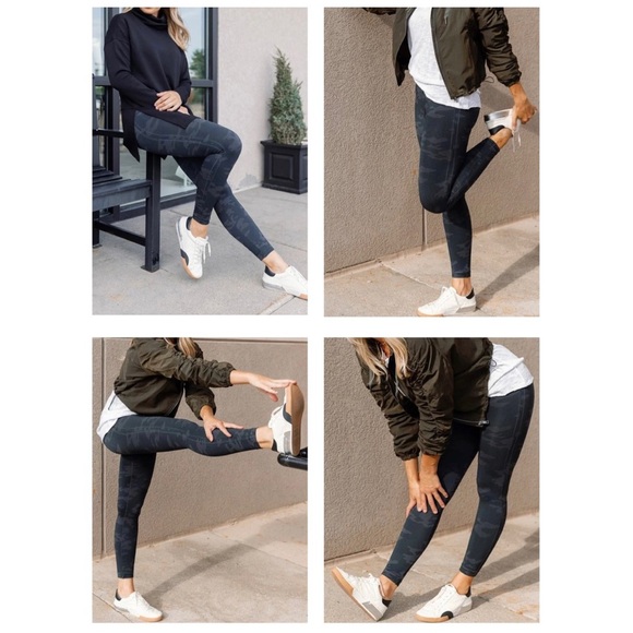 Spanx Look at Me Now Seamless High-Waisted Full Length Camo Leggings Sz S NEW - Picture 6 of 16